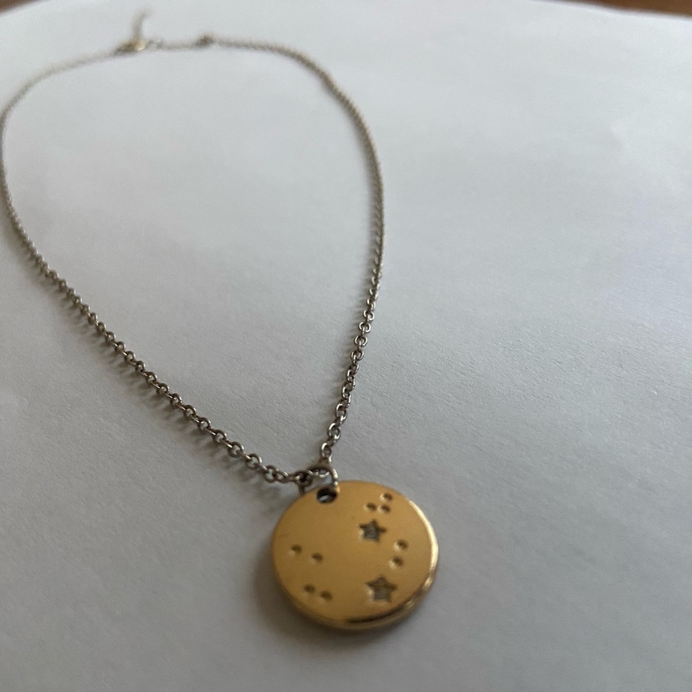 Aquarius Gold Necklce